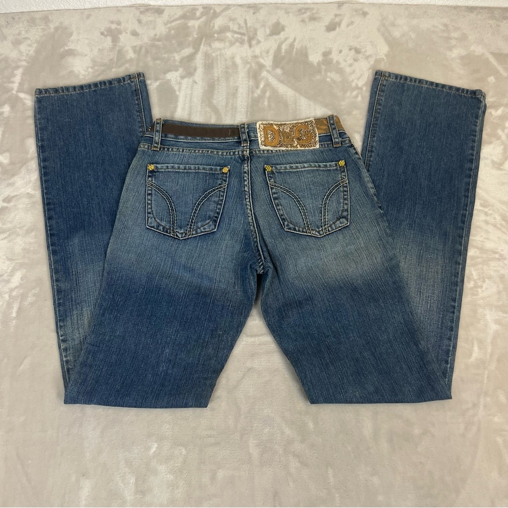 Dolce & Gabbana Blue Boot Cut Jeans